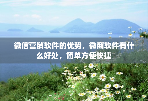 微信营销软件的优势,微商软件有什么好处,简单方便快捷