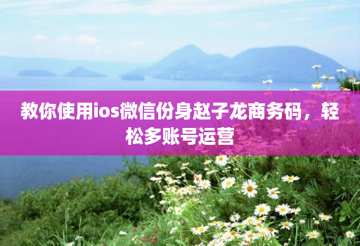 教你使用ios微信份身赵子龙商务码,轻松多账号运营
