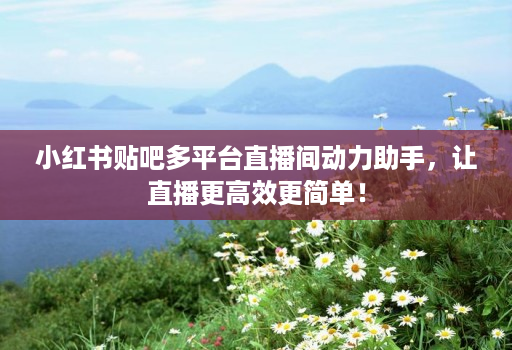 小红书贴吧多平台直播间动力助手,让直播更高效更简单!