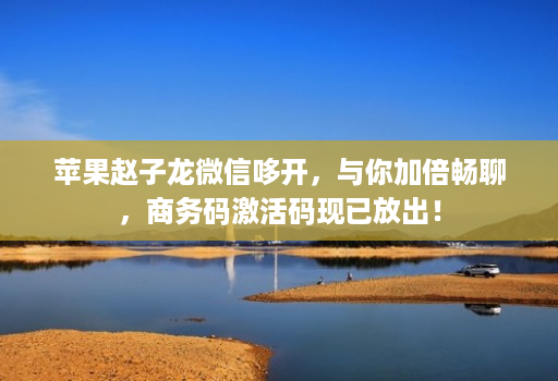 苹果赵子龙微信哆开,与你加倍畅聊,商务码激活码现已放出!