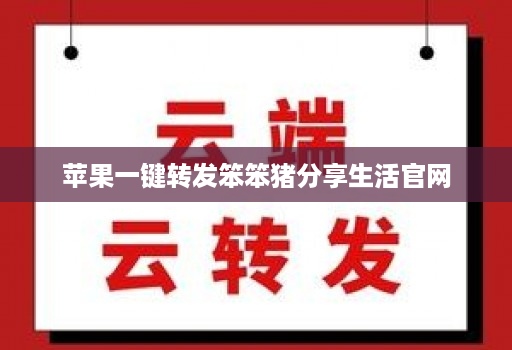苹果一键转发笨笨猪分享生活官网