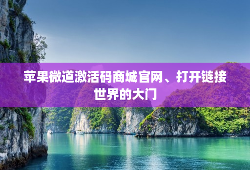 苹果微道激活码商城官网、打开链接世界的大门