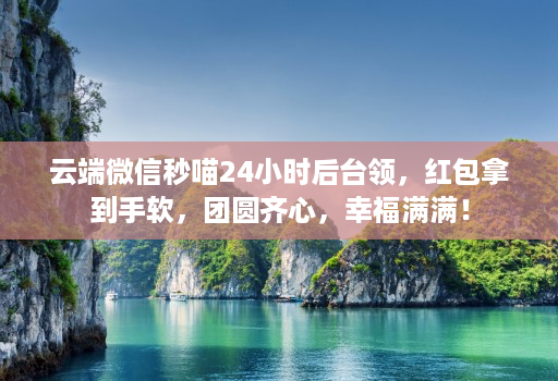 云端微信秒喵24小时后台领,红包拿到手软,团圆齐心,幸福满满!