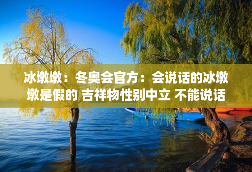 冰墩墩:冬奥会官方:会说话的冰墩墩是假的 吉祥物性别中立 不能说话