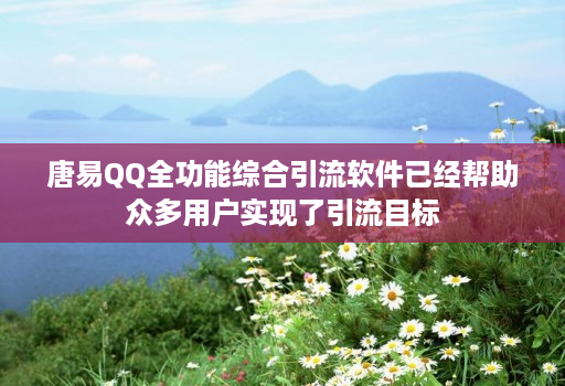 唐易QQ全功能综合引流软件已经帮助众多用户实现了引流目标