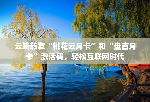 云端转发“桃花云月卡”和“盘古月卡”激活码,轻松互联网时代