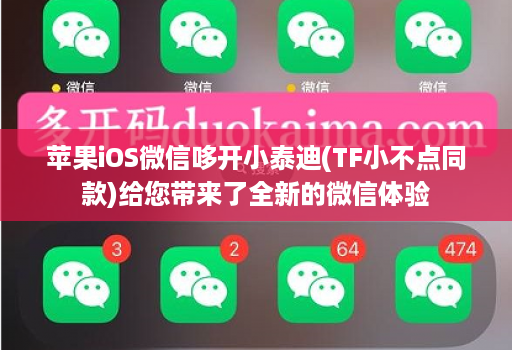 苹果iOS微信哆开小泰迪(TF小不点同款)给您带来了全新的微信体验