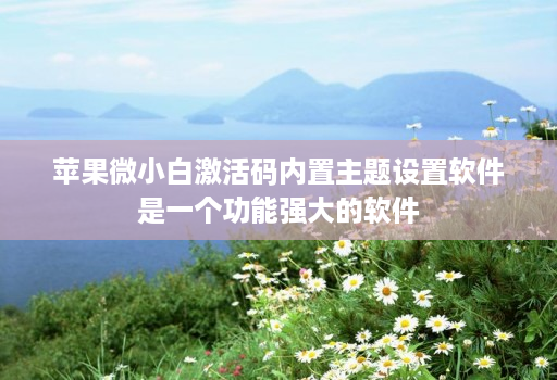 苹果微小白激活码内置主题设置软件是一个功能强大的软件 苹果微小白激活码内置主题设置软件是一个功能强大的软件