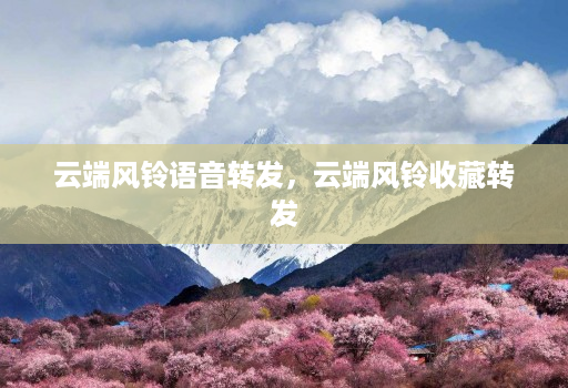 云端风铃语音转发,云端风铃收藏转发