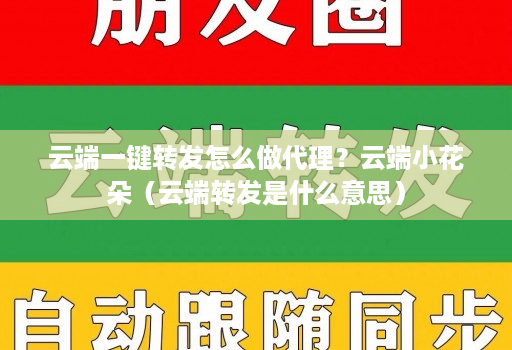 <strong>云端一键转发</strong>怎么做代理?云端小花朵(云端转发是什么意思)
