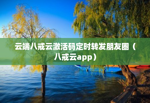 云端八戒云激活码定时转发朋友圈(八戒云软件) 云端八戒云激活码定时转发朋友圈(八戒云软件)