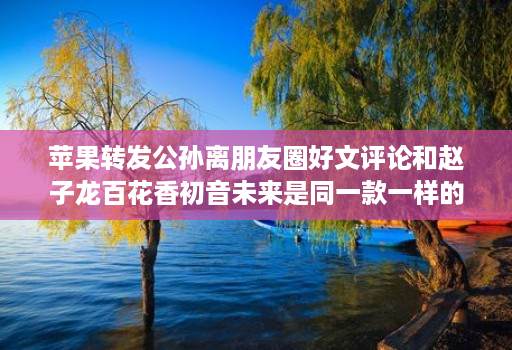 苹果转发公孙离朋友圈好文评论和赵子龙百花香初音未来是同一款一样的界面操作使用教程 苹果转发公孙离朋友圈好文评论和赵子龙百花香初音未来是同一款一样的界面操作使用教程