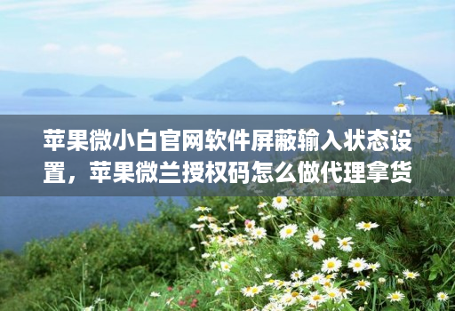 苹果微小白官网软件屏蔽输入状态设置,苹果微兰授权码怎么做代理拿货 苹果微小白官网软件屏蔽输入状态设置,苹果微兰授权码怎么做代理拿货