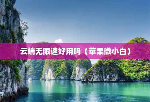 云端无限速好用吗(苹果微小白)