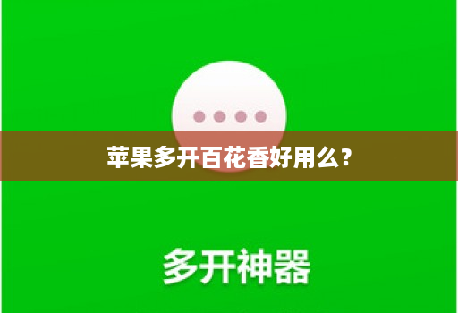 苹果多开百花香好用么？