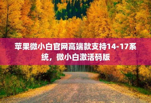 苹果微小白官网高端款支持14-17系统,微小白激活码版 苹果微小白官网高端款支持14-17系统,微小白激活码版