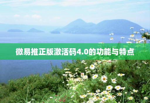 微易推正版激活码4.0的功能与特点 微易推正版激活码4.0的功能与特点