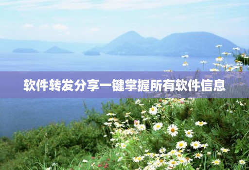 软件转发分享一键掌握所有软件信息