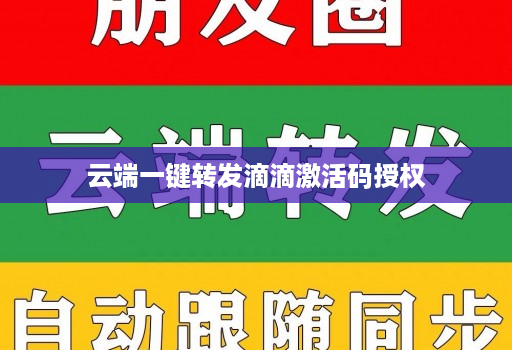 云端一键转发滴滴激活码授权