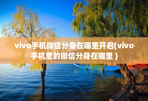 vivo手机微信分身在哪里开启(vivo手机里的微信分身在哪里 )