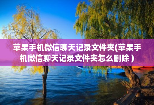 苹果手机微信聊天记录文件夹(苹果手机微信聊天记录文件夹怎么删除 ) 苹果手机微信聊天记录文件夹(苹果手机微信聊天记录文件夹怎么删除 )