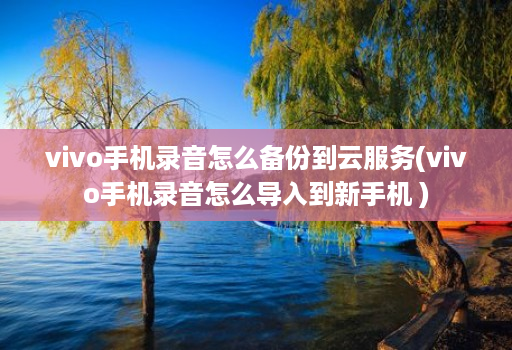 vivo手机录音怎么备份到云服务(vivo手机录音怎么导入到新手机 )