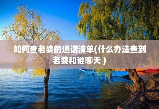 如何查老婆的通话清单(什么办法查到老婆和谁聊天 ) 如何查老婆的通话清单(什么办法查到老婆和谁聊天 )