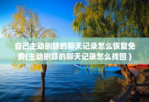 自己主动删除的聊天记录怎么恢复免费(主动删除的聊天记录怎么找回 )