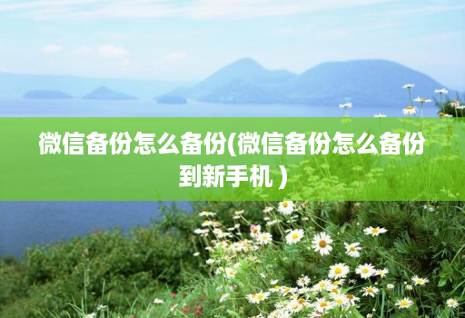 微信备份怎么备份(微信备份怎么备份到新手机 )