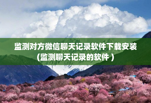 监测对方微信聊天记录软件下载安装(监测聊天记录的软件 )