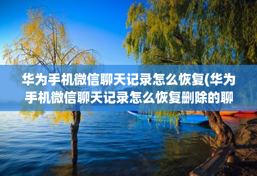华为手机微信聊天记录怎么恢复(华为手机微信聊天记录怎么恢复删除的聊天记录 )
