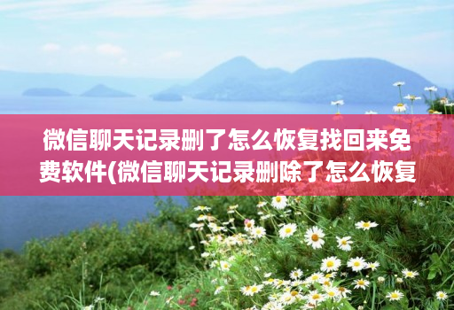 微信聊天记录删了怎么恢复找回来免费软件(微信聊天记录删除了怎么恢复软件可靠吗 )