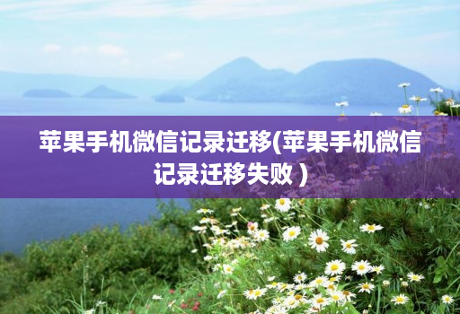 苹果手机微信记录迁移(苹果手机微信记录迁移失败 ) 苹果手机微信记录迁移(苹果手机微信记录迁移失败 )