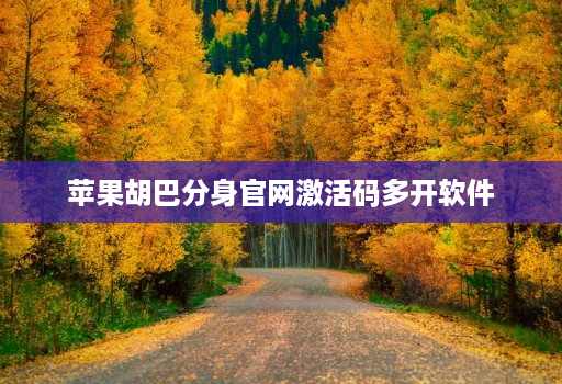苹果胡巴分身官网激活码多开软件