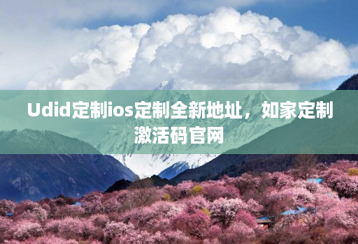 Udid定制ios定制全新地址,如家定制激活码官网