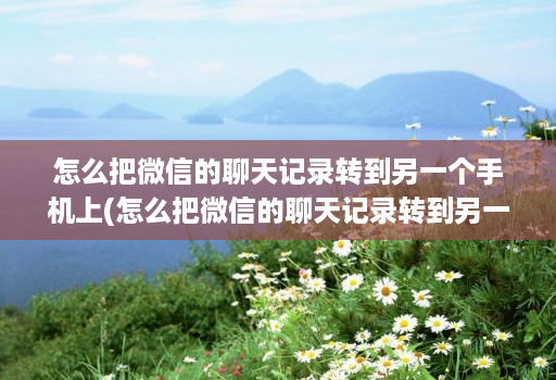 怎么把微信的聊天记录转到另一个手机上(怎么把微信的聊天记录转到另一个手机上面 )
