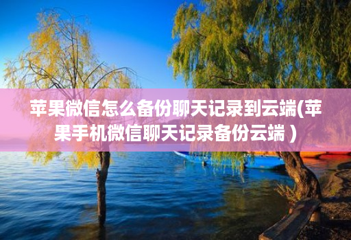 苹果微信怎么备份聊天记录到云端(苹果手机微信聊天记录备份云端 )