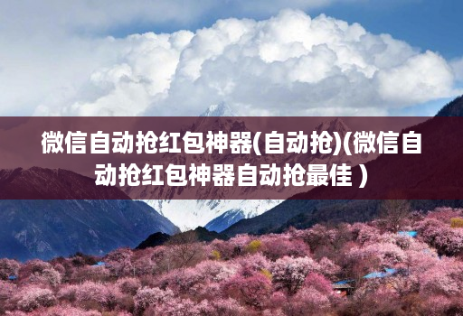 微信自动抢红包神器(自动抢)(微信自动抢红包神器自动抢最佳 )