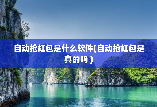 自动抢红包是什么软件(自动抢红包是真的吗 )
