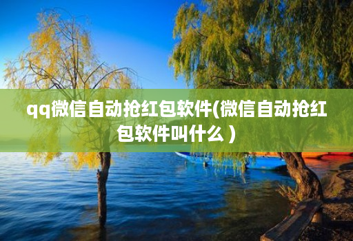 qq微信自动抢红包软件(微信自动抢红包软件叫什么 )