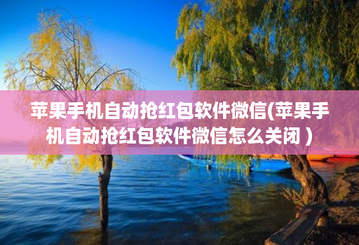 苹果手机自动抢红包软件微信(苹果手机自动抢红包软件微信怎么关闭 )