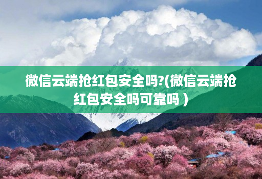 微信云端抢红包安全吗?(微信云端抢红包安全吗可靠吗 )