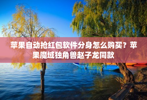 苹果自动抢红包软件分身怎么购买?苹果魔域独角兽赵子龙同款