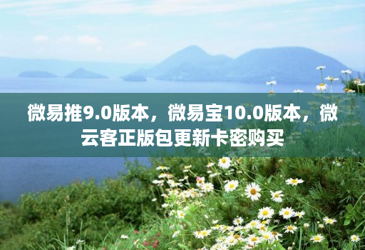 微易推9.0版本，微易宝10.0版本，微云客正版包更新卡密购买