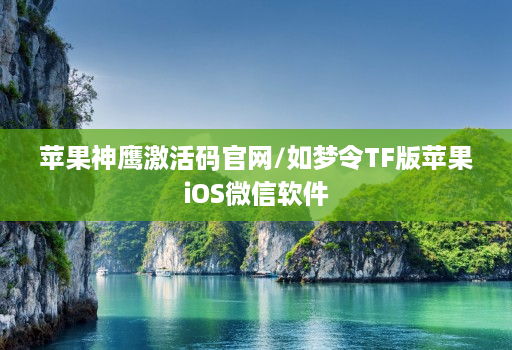 苹果神鹰激活码官网/如梦令TF版苹果iOS微信软件
