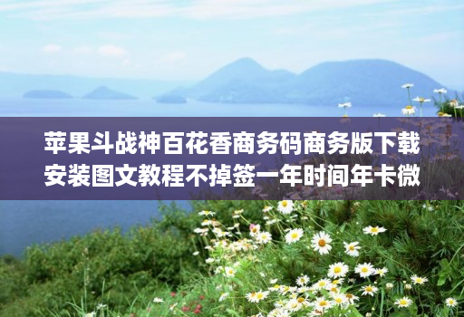 苹果斗战神百花香商务码商务版下载安装图文教程不掉签一年时间年卡微信多开分身