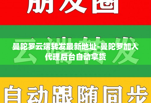 曼陀罗云端转发最新地址-曼陀罗加入代理后台自动拿货