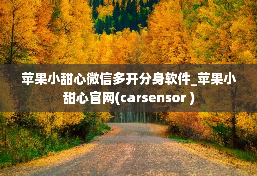 苹果小甜心微信多开分身软件_苹果小甜心官网(carsensor )