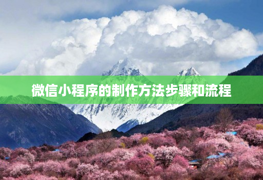 微信小程序的制作方法步骤和流程